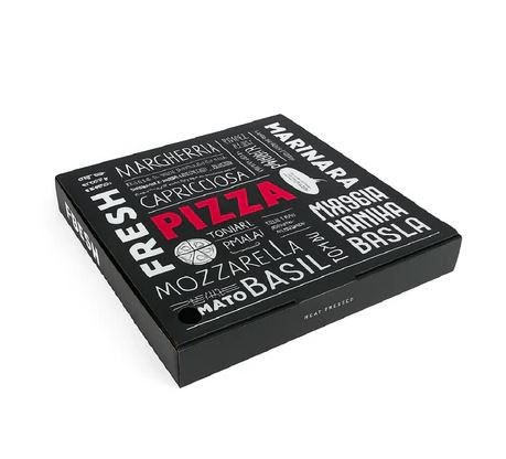 Printed 13" Pizza Box - White/Brown Selections  
